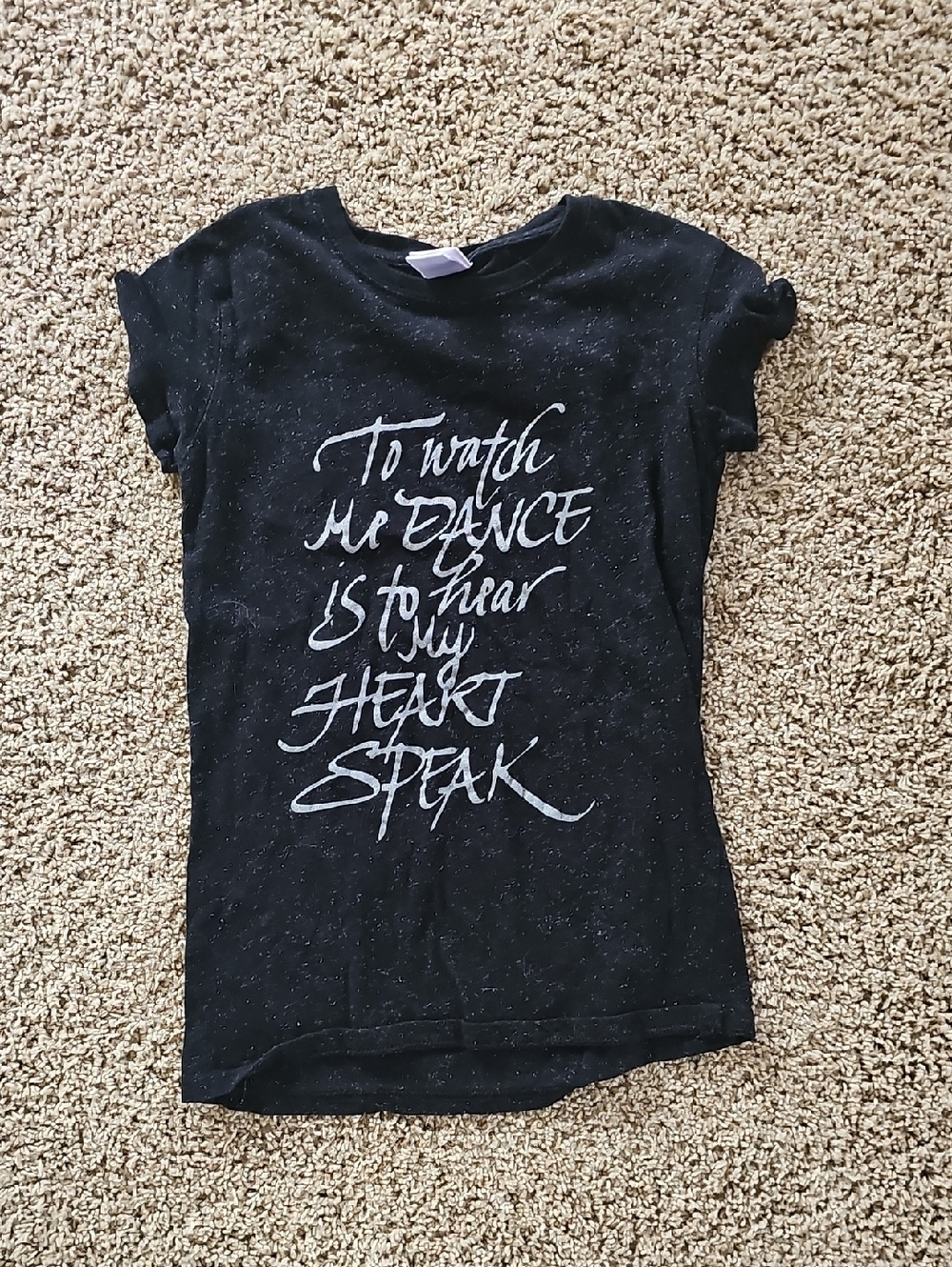 Sparkly Black Graphic Tee